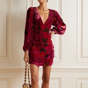 NWT STUNNING Farm Rio velvet dress